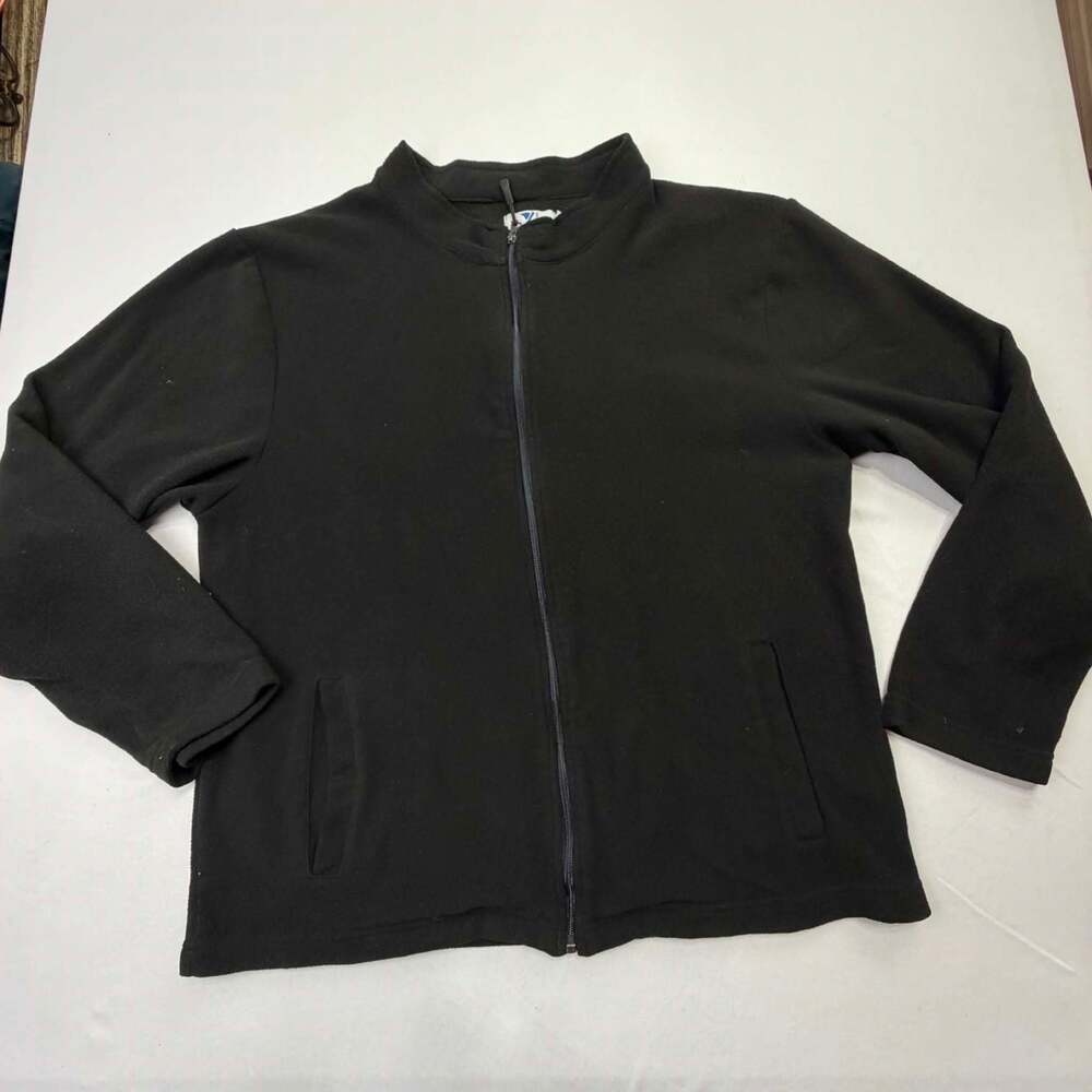 Young USA Black Fleece Full Zip Jacket Size XL